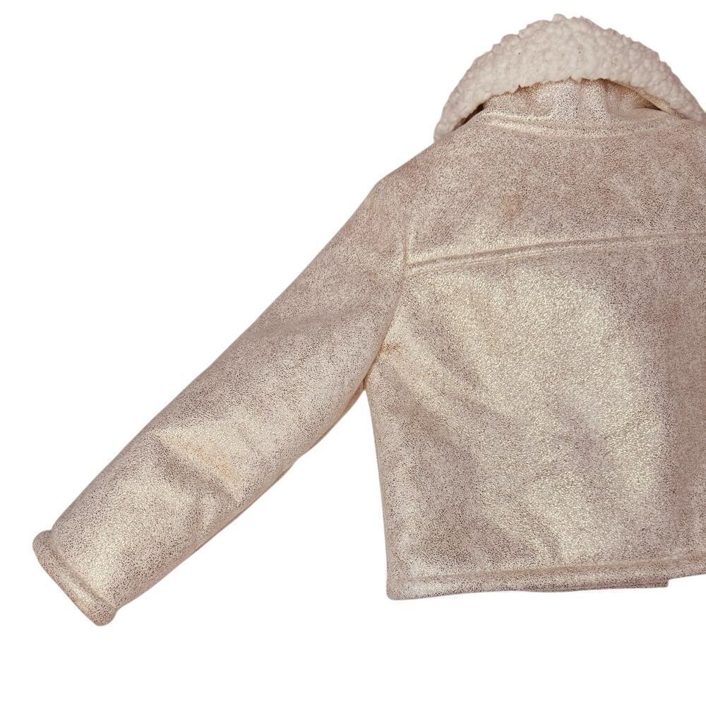 OshKosh Genuine Kids Toddler Coat Rose Gold Sherpa Lined 3T Boujie Luxe - Picture 10 of 10